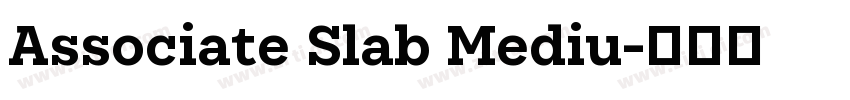 Associate Slab Mediu字体转换